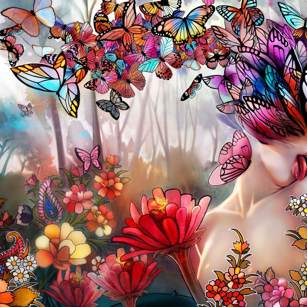 Девушка из бабочек