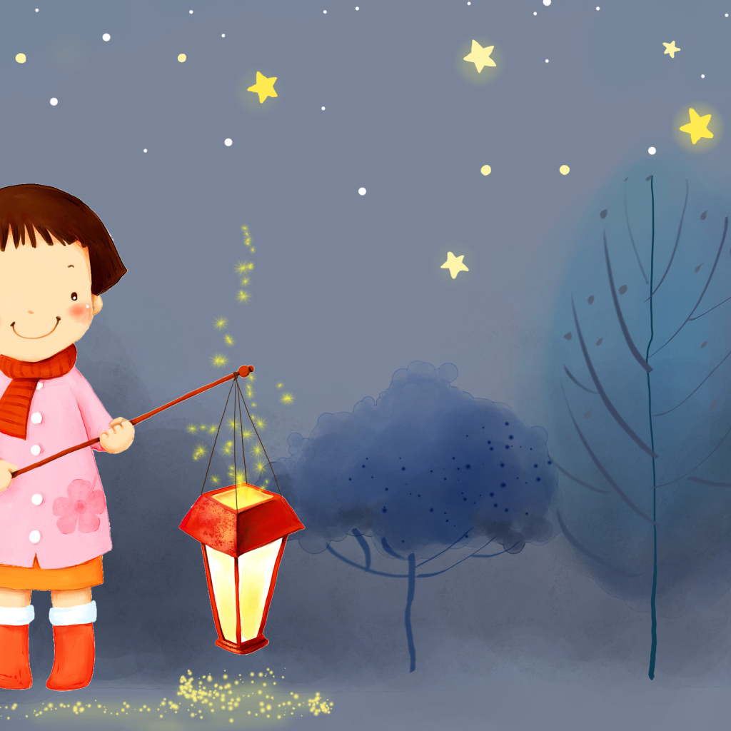 Девочка с фонарем