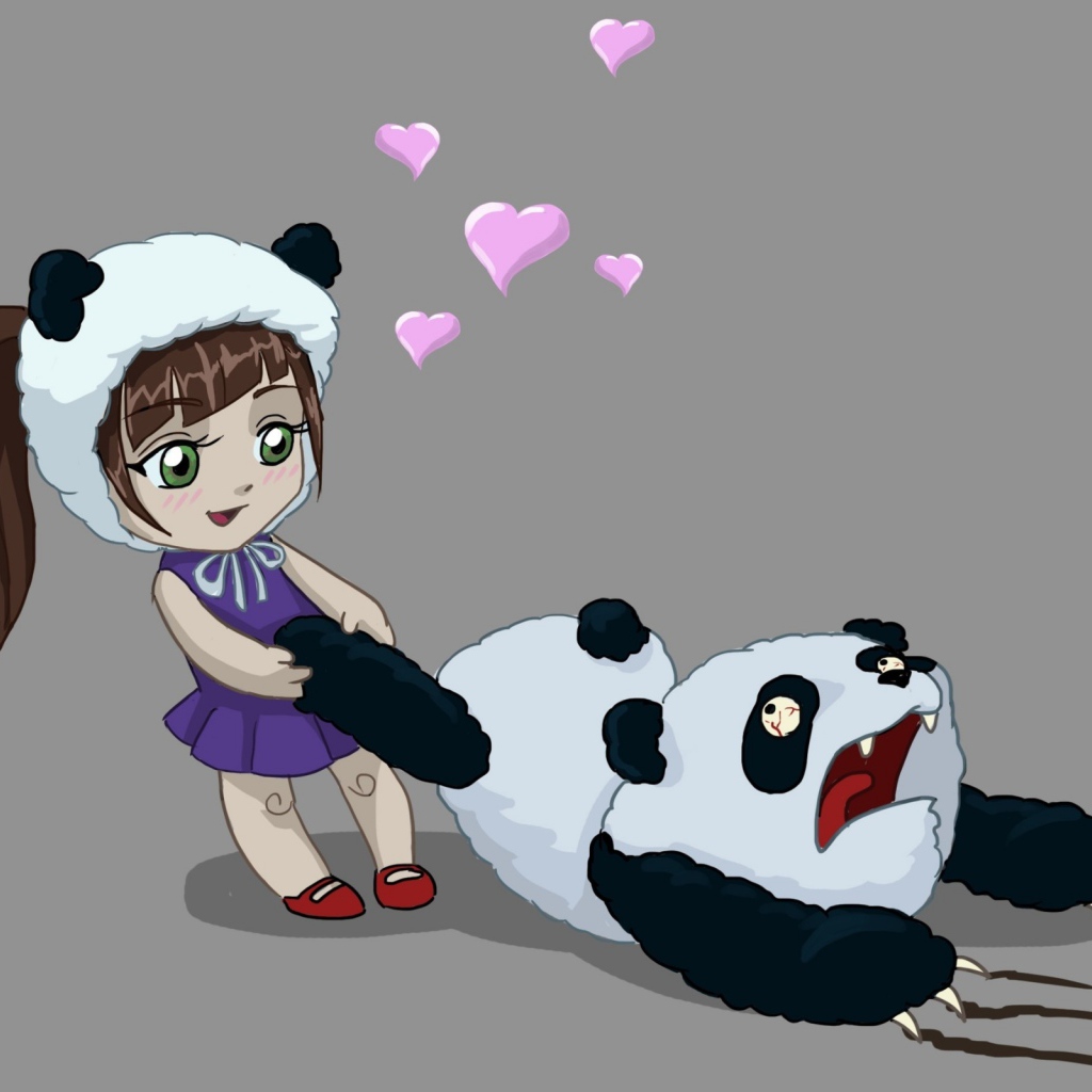 Девочка и панда