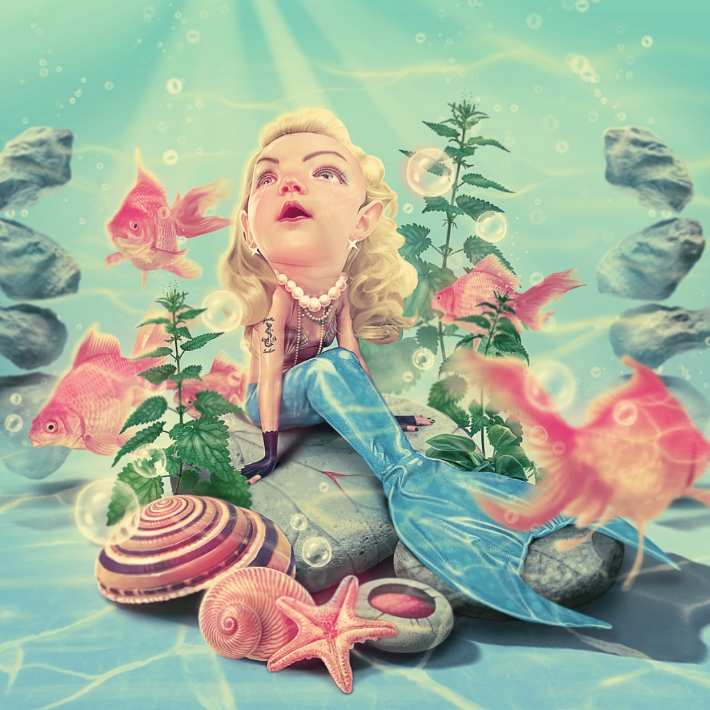 Русалочка на дне