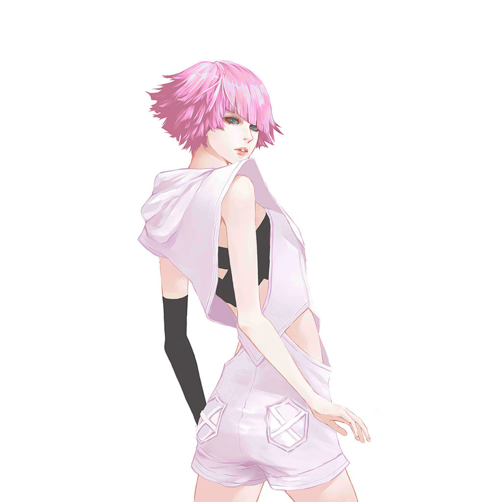 Розовые волосы