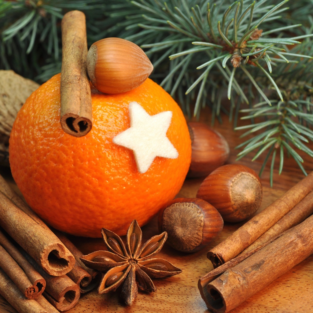 Апельсин и орешки