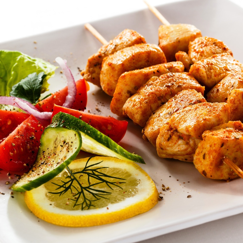 Шашлык с гарниром