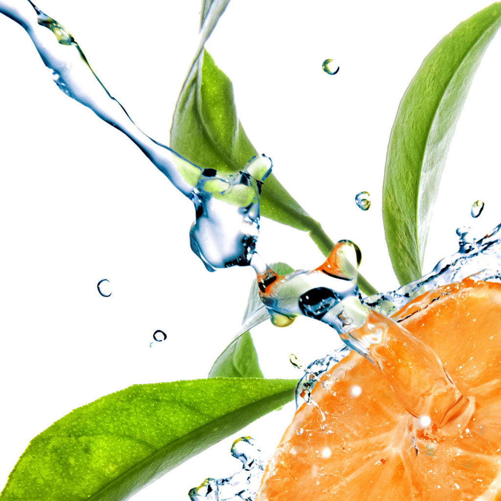 Апельсин в воде