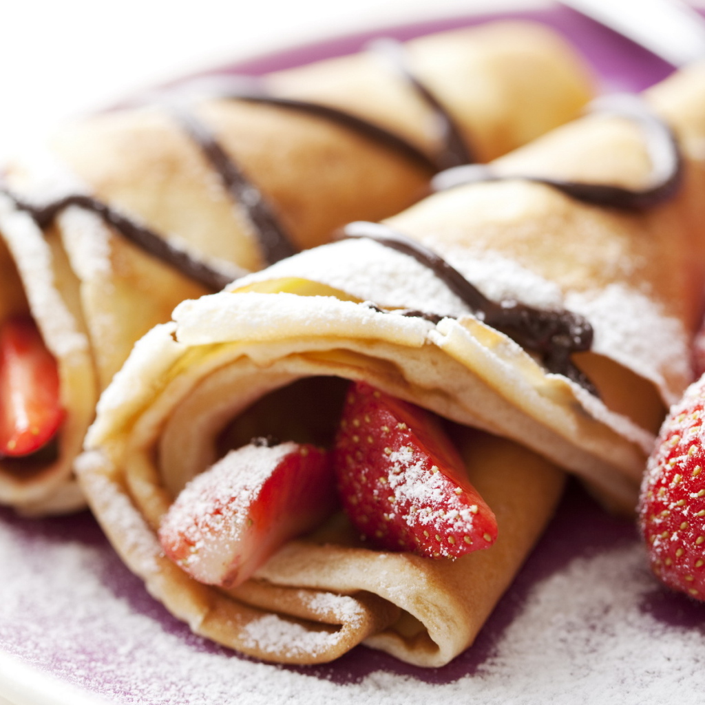 Блинчики с ягодами