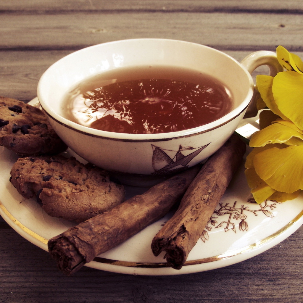 Чай с корицей