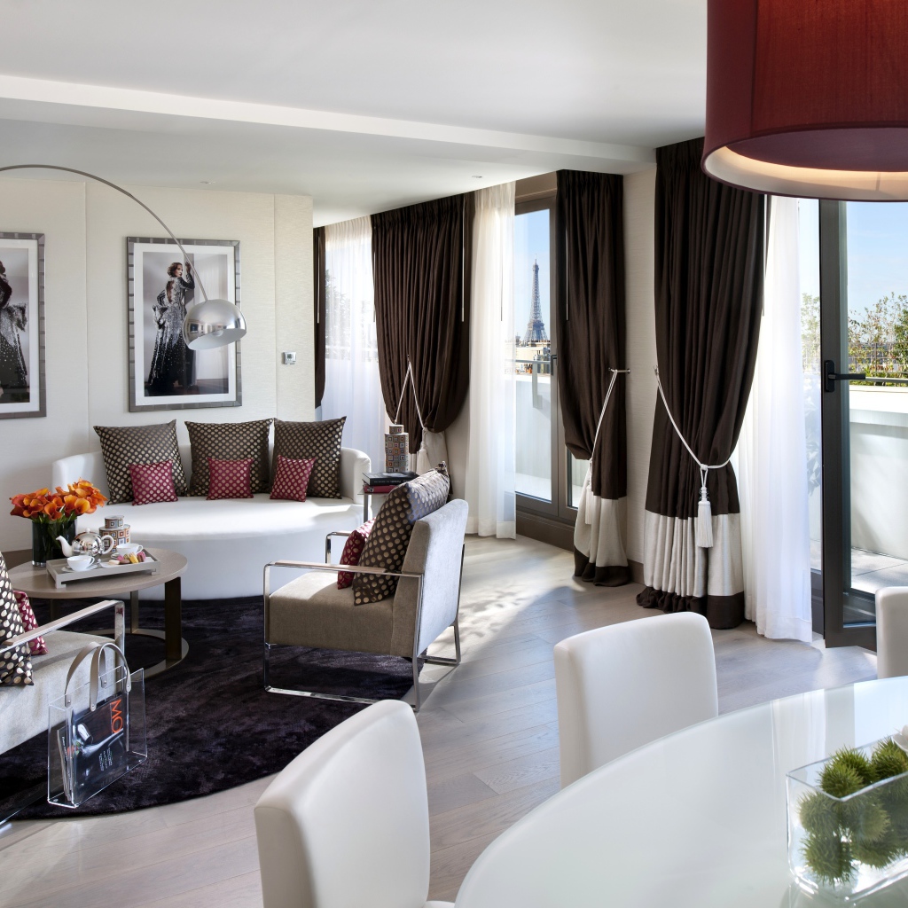 Белый интерьер комнаты