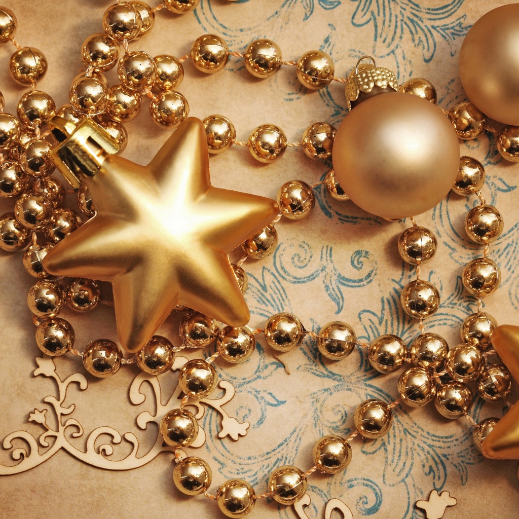 Золотые звезды для елки