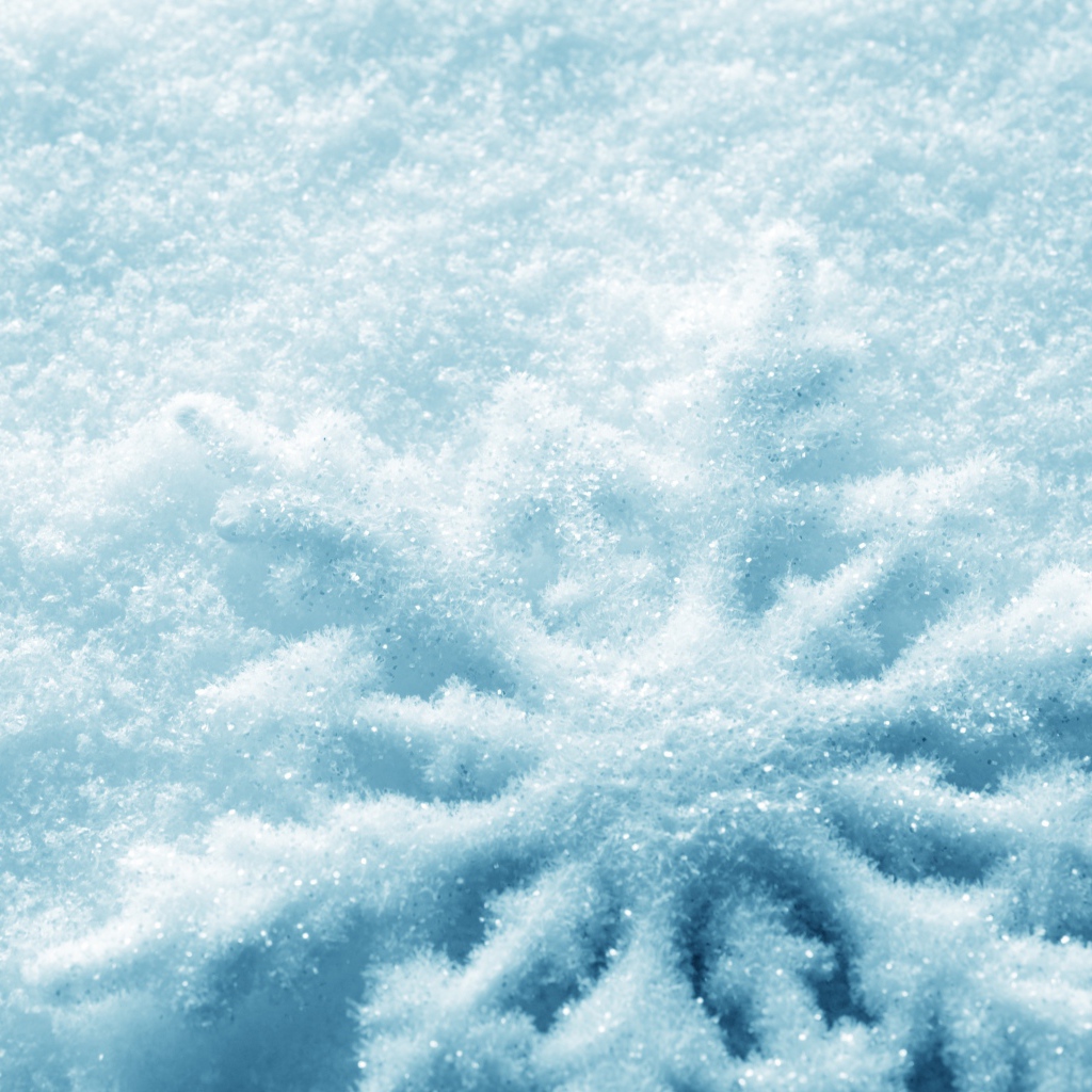 Силуэт снежинки