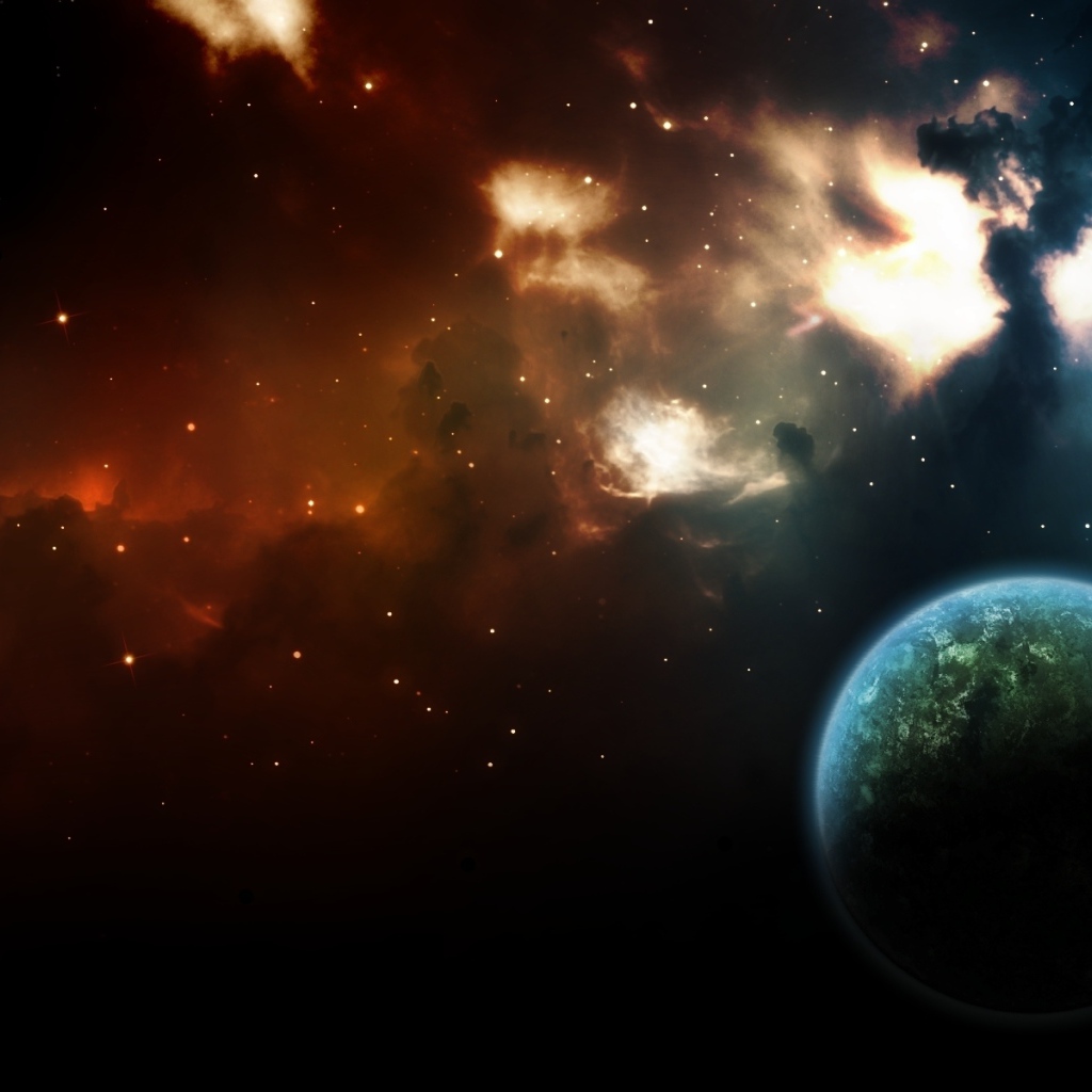 Туманность в космосе