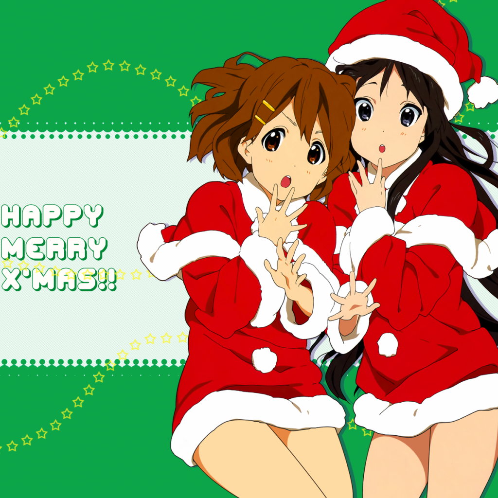 Девочки в наряде Санта клауса