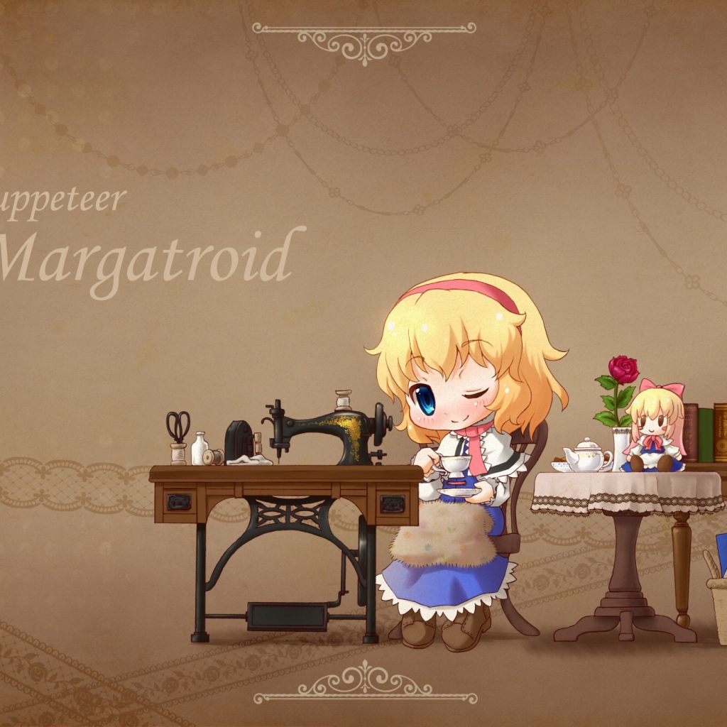 Девочка у швейной машины