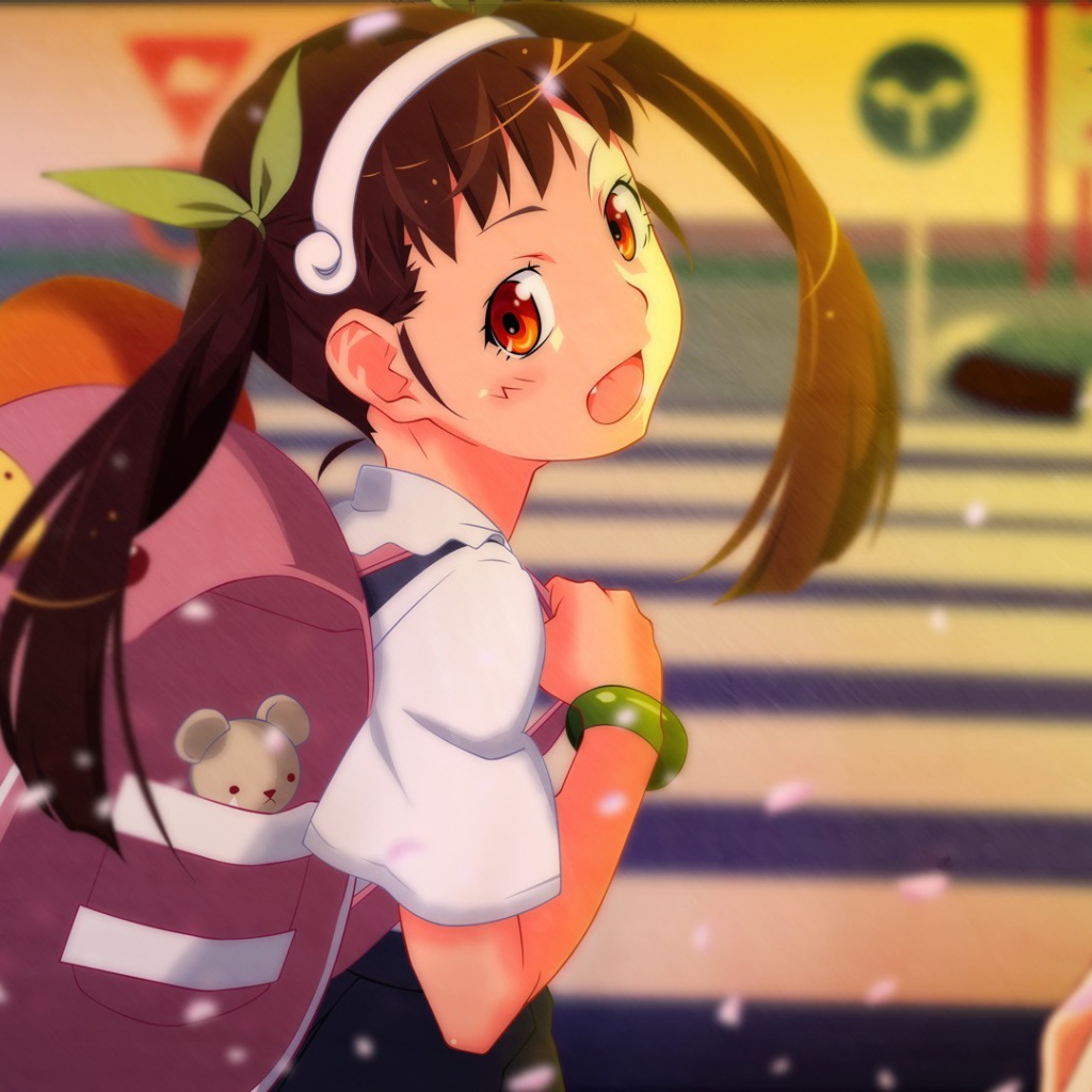 Девочка на пешеходном переходе