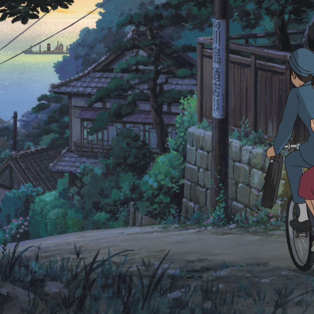 Со склонов Кокурико, парень и девушка едут на велосипеде