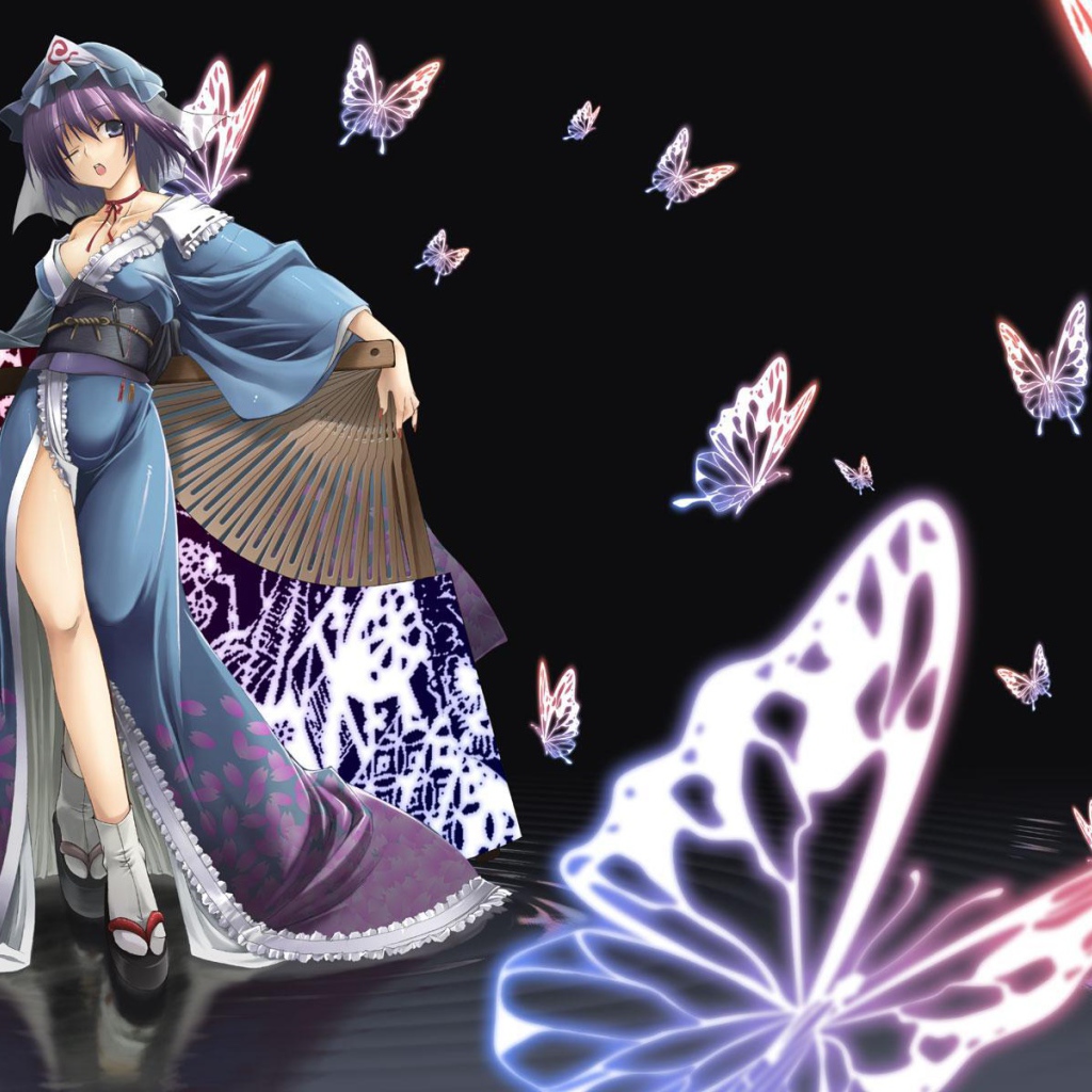 Девушка в японской одежде