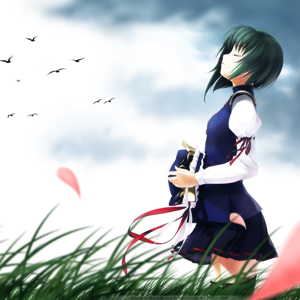 Девочка на поляне