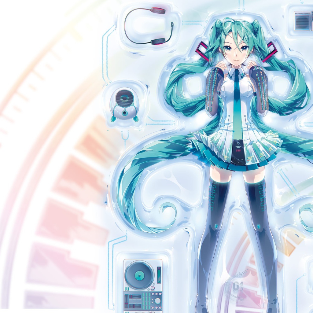 Vocaloid Hatsune девушка