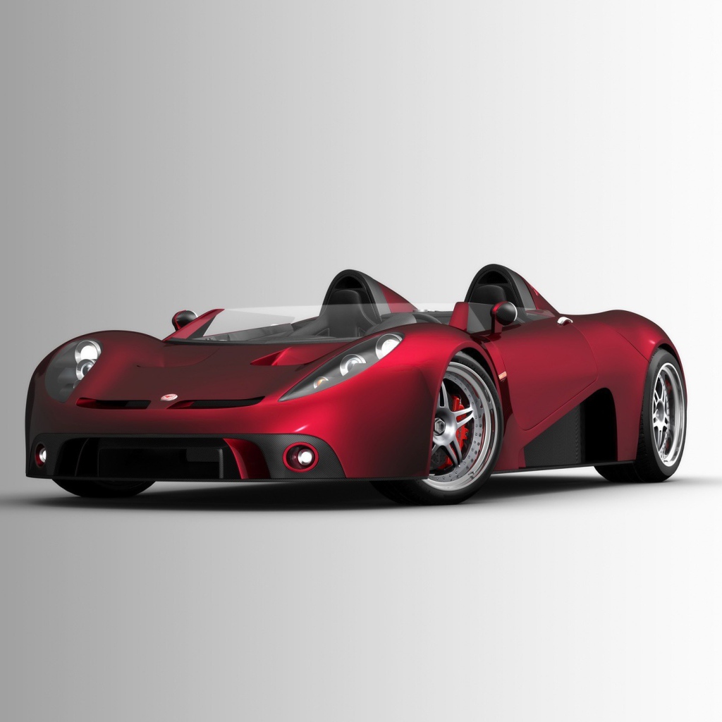 Красный супер автомобиль