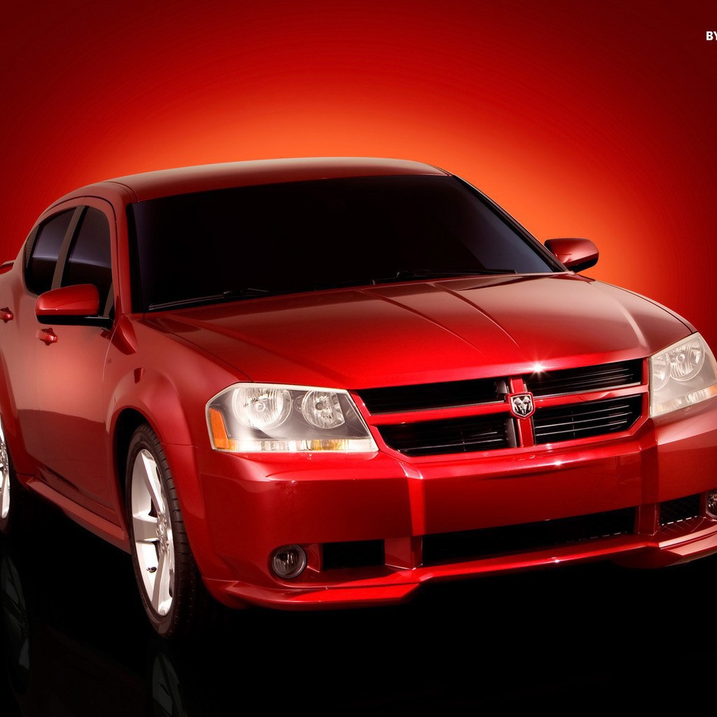 Красный Dodge Avenger