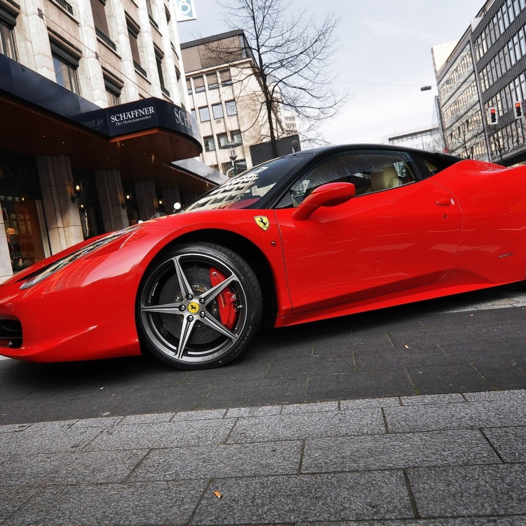 Ferrari on the street