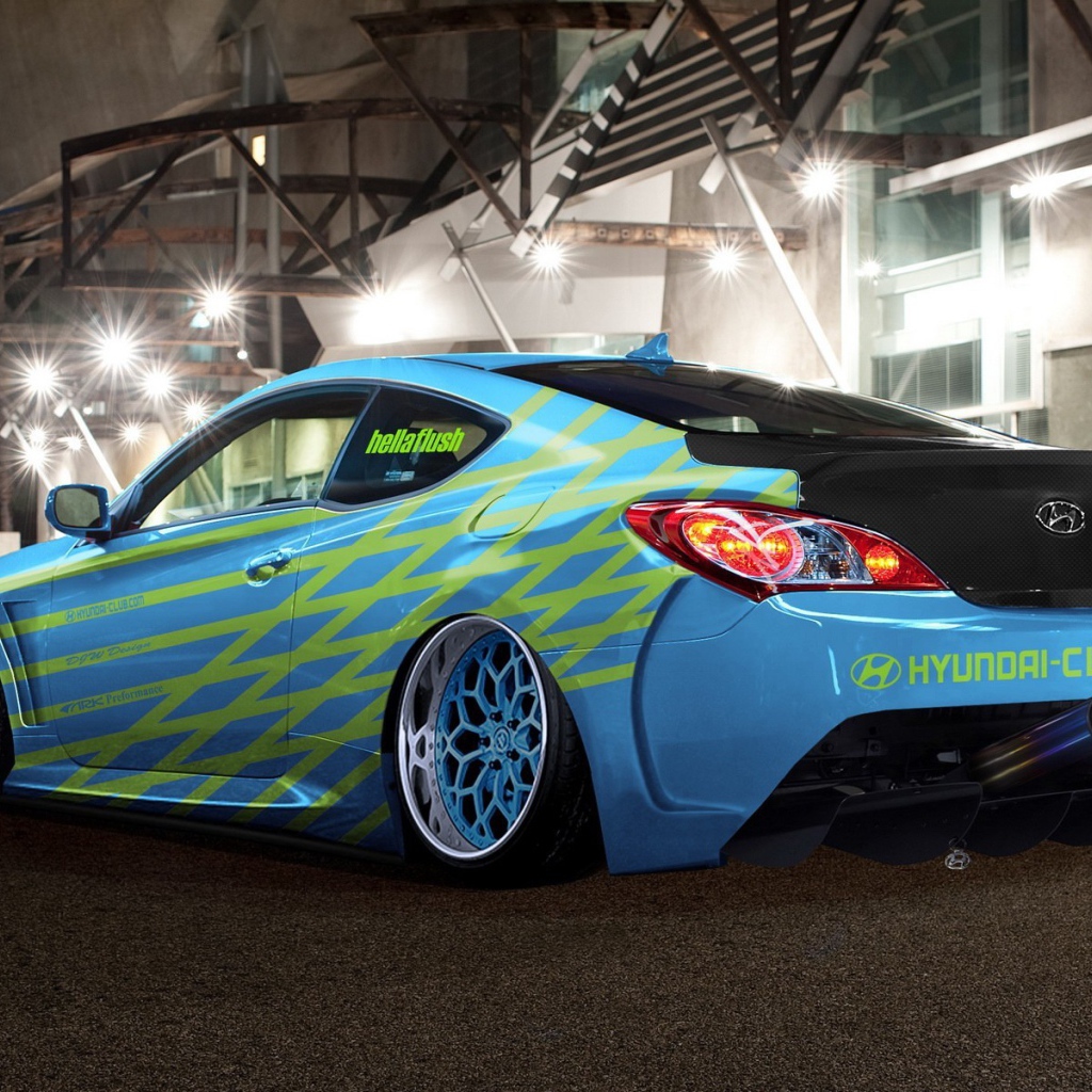 Автомобиль Hyundai с тюнингом