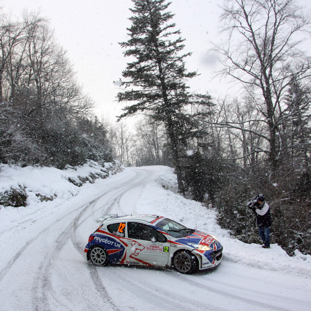 Пежо на зимних ралли