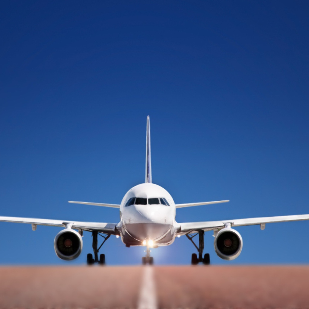 Взлет самолета с полосы