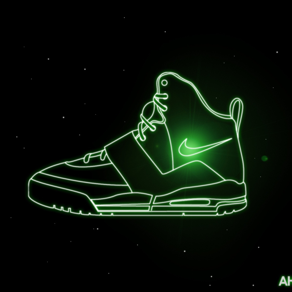 Nike обуви в пространстве