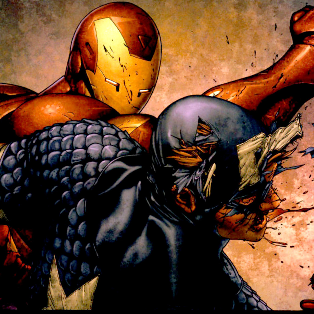 Капитан Америка против Железного Человека