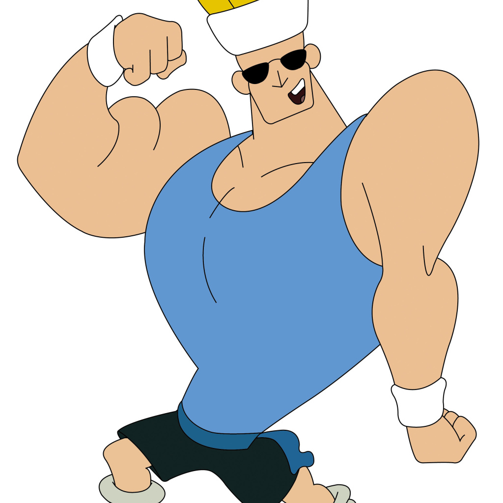 Джонни Браво на тренировке