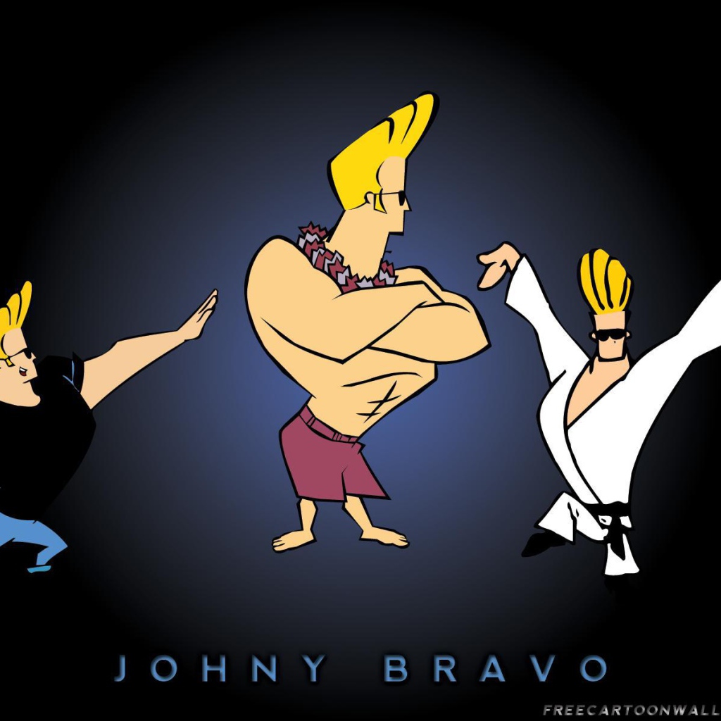 Джонни Браво в разных костюмах