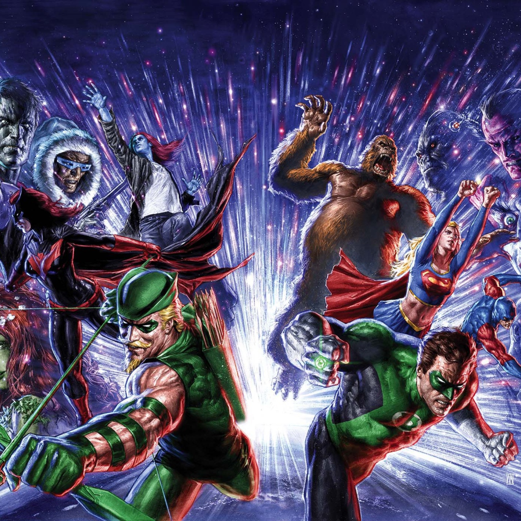 Лига Справедливости и злодеи