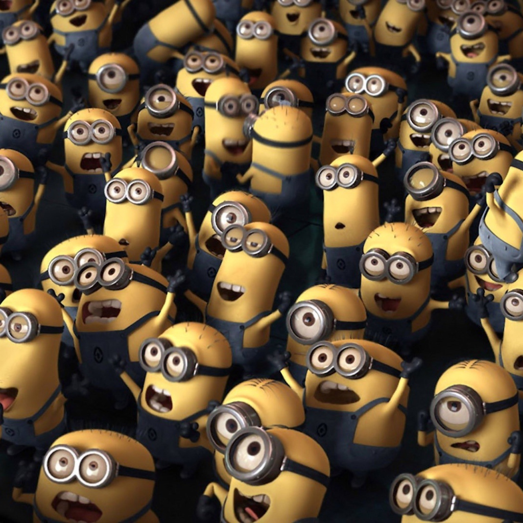 Миньоны огромная толпа