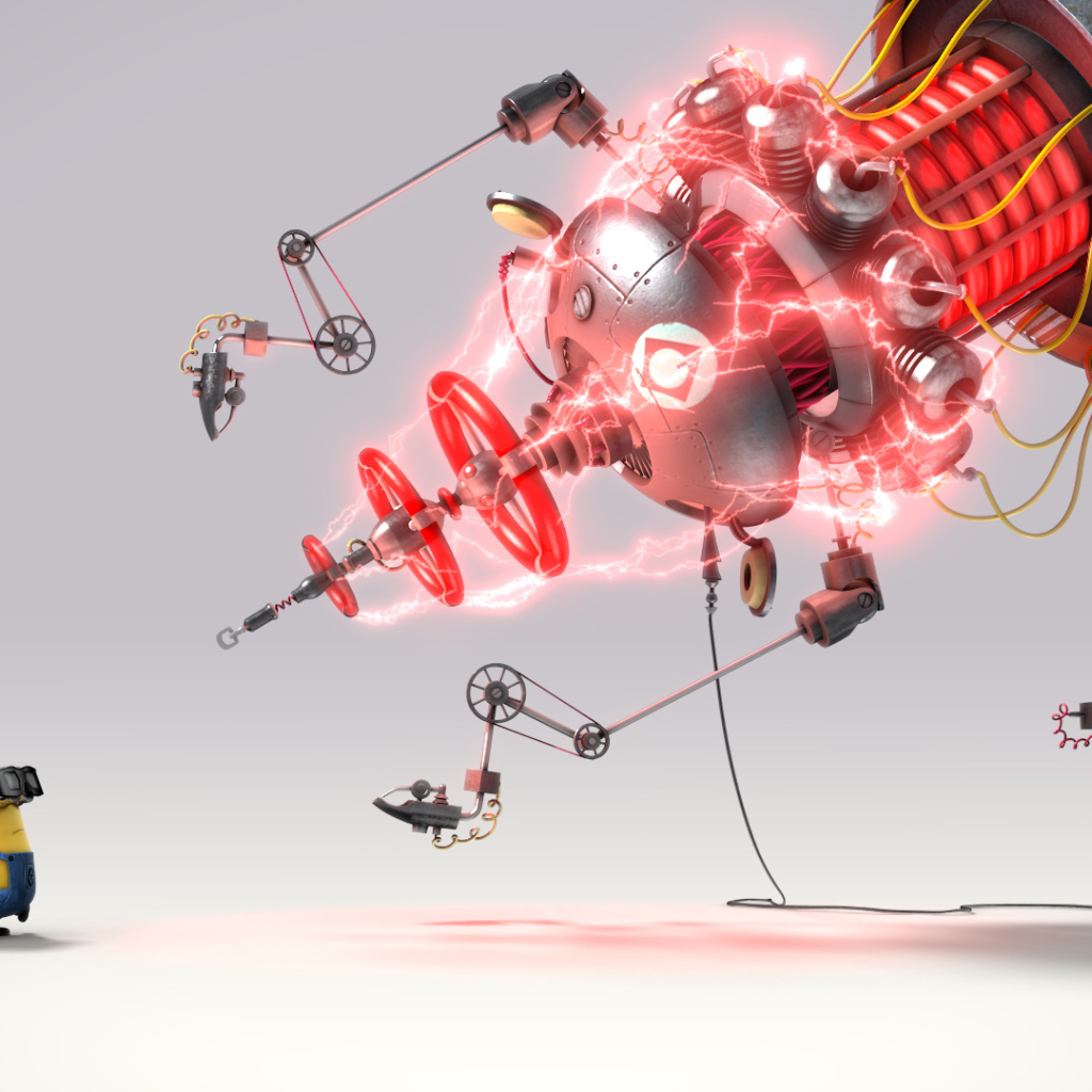 Миньоны гигантский лазер