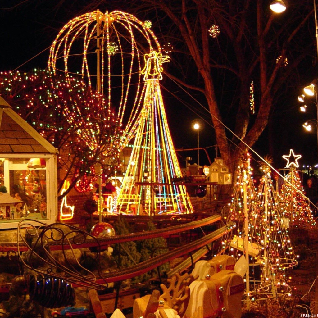 Парк развлечений на рождество