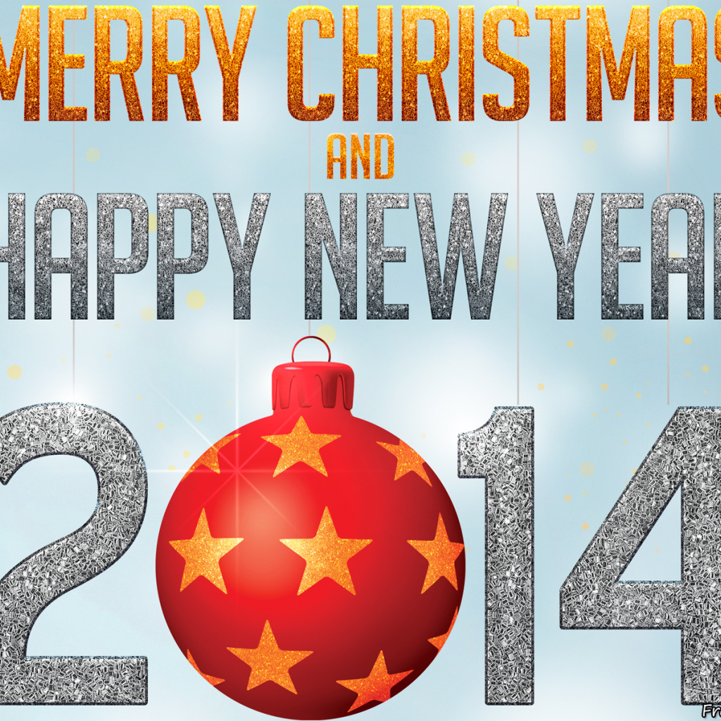 Поздравление на рождество, голубой фон