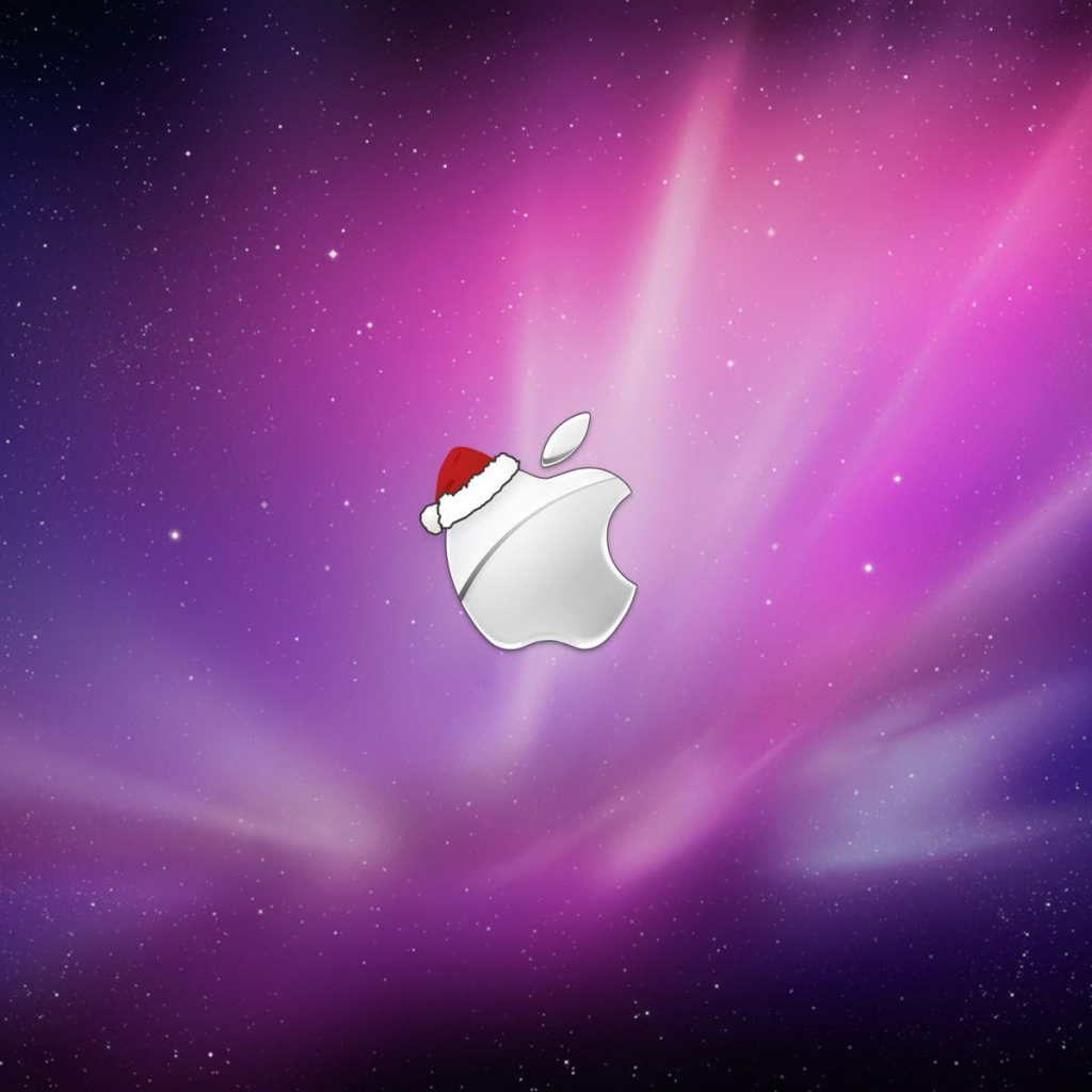 Логотип фирмы Apple на рождество