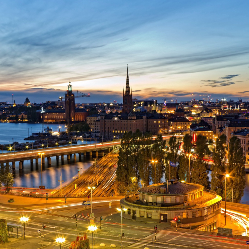 Стокгольм на закате
