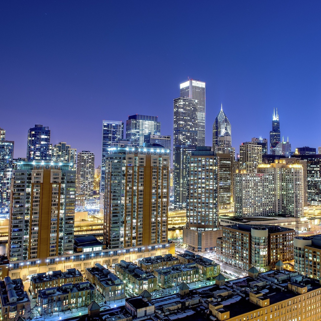 Огни вечернего мегаполиса