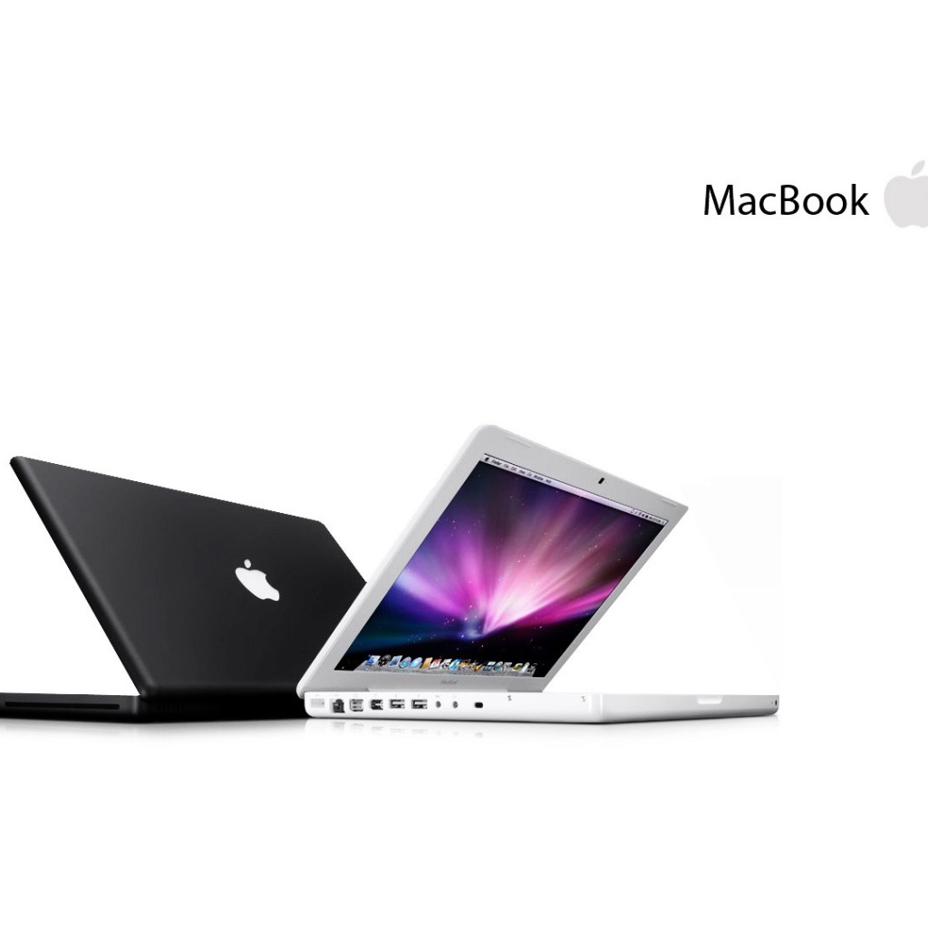 Macbook белый и черный