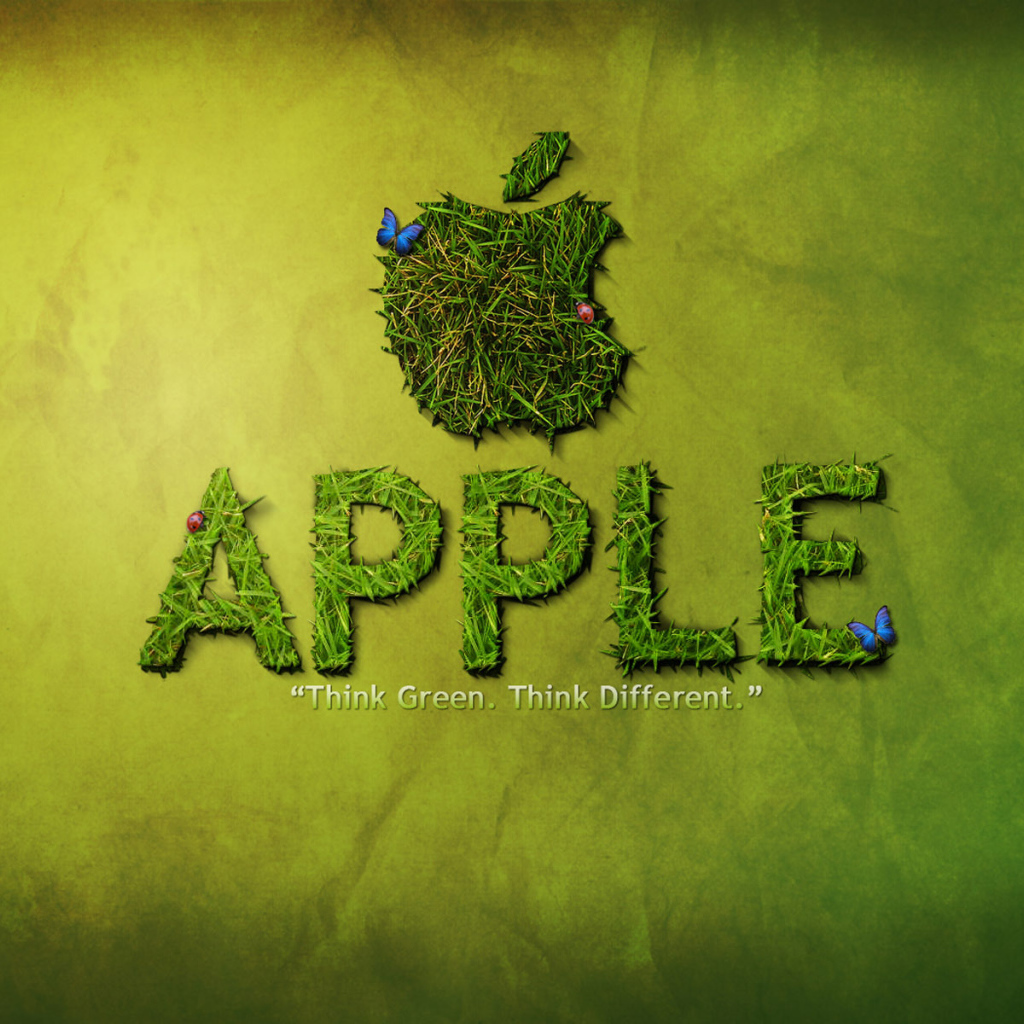 Бренд Apple из соломы