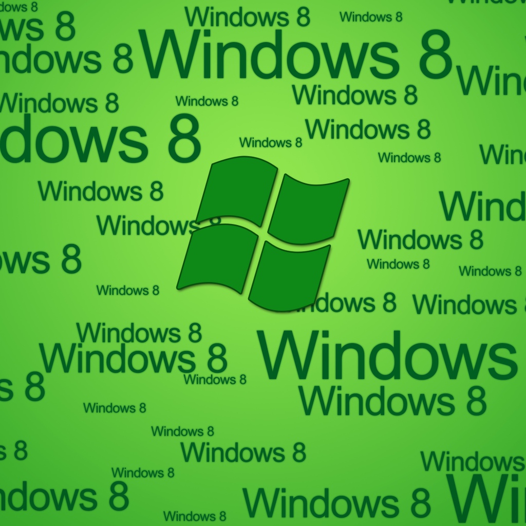 Windows 8 стильная зеленая тема