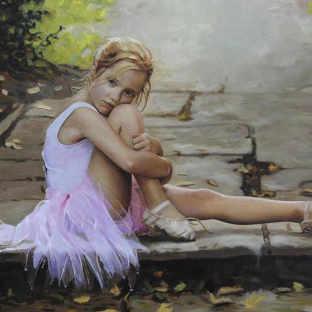 Маленькая девочка балерина