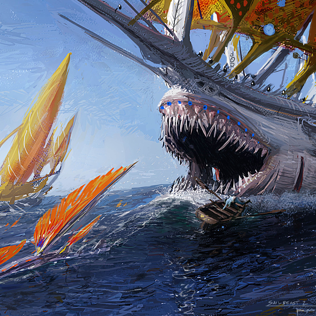 Рисунок Корабль монстр