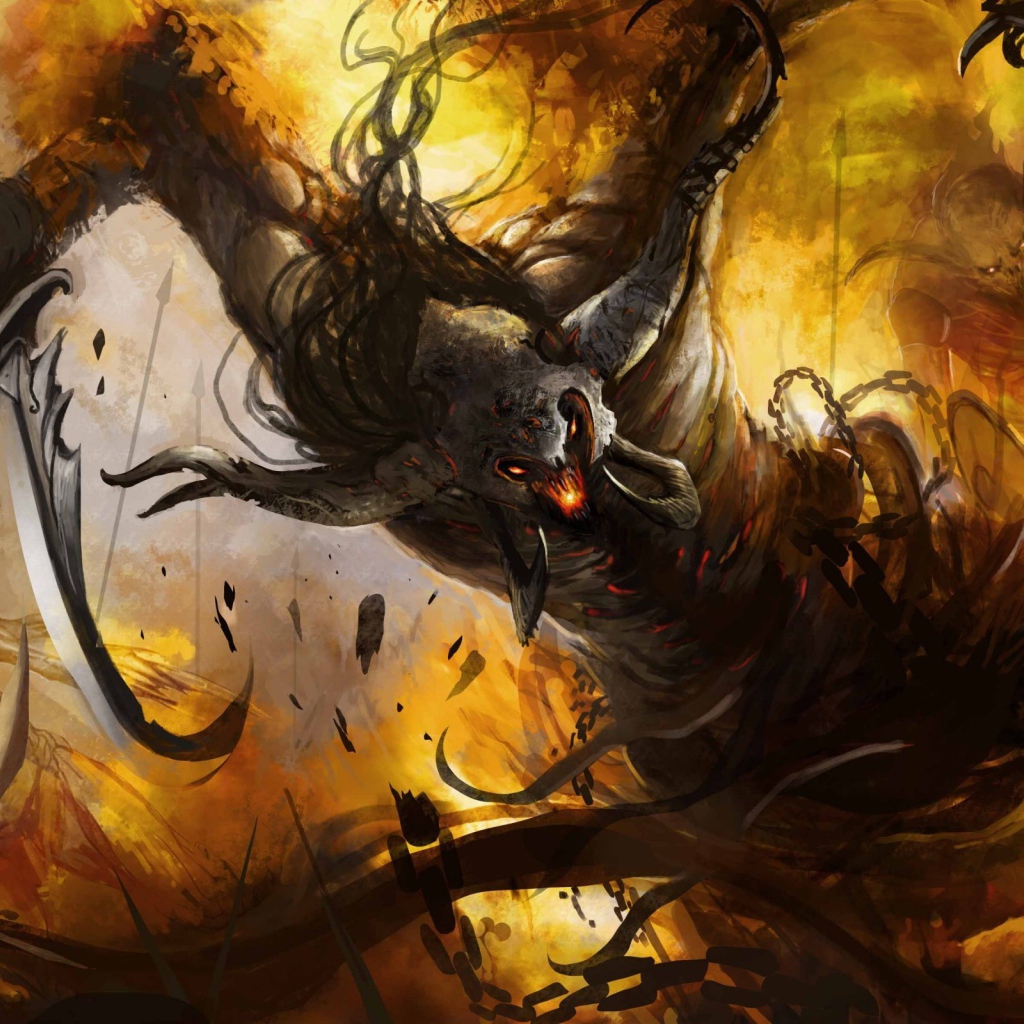 Монстр с двумя мечами