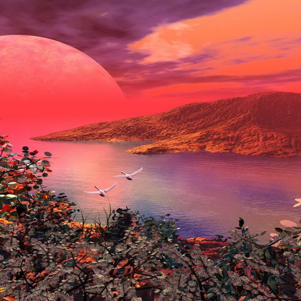 Красная планета на горизонте