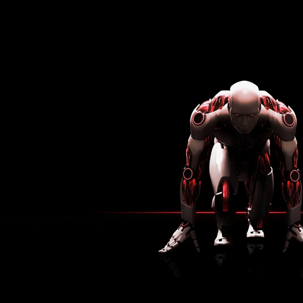 Робот стартует в беге