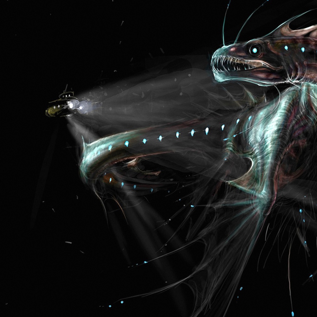 Морской монстр на глубине