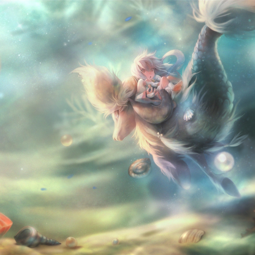 Девочка в подводном царстве