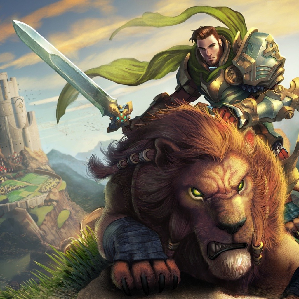 Рыцарь верхом на льве